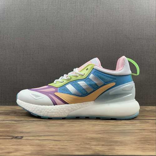 【260】[GZ7502]-[ZX 2K BOOST 2.0 J SHOES CLOUD WHITE/CLOUD WHITE/LIGHT PURPLE]-[WOMAN:36-40]
