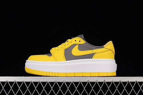 【300】[DH7004-017]-[AIR JORDAN 1 ELEVATE LOW CEMENT GREY/VARSITY MAIZE]-[WOMAN:35.5-39]-[MAN:40-46]