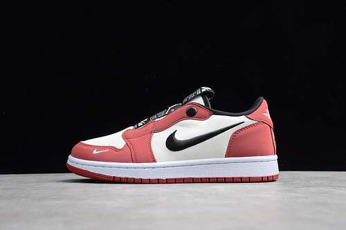 【300】[BQ8462-601]-[GZ AIR JORDAN 1 RETRO LOW SLIP CHICAGO VARSITY RED/BLACK-WHITE]