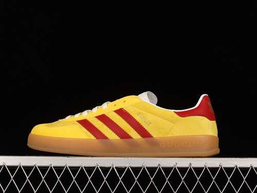 【250】[IA9090]-[GU*CCI X GAZELLE SHOES YELLOW/RED/WHITE]-[WOMAN:36-39]-[MAN:40-45]