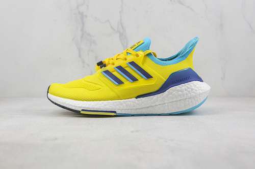 【300】[GW1710]-[ULTRABOOST 22 SHOES YELLOW/LEGACY INDIGO/SKY RUSH]-[WOMAN:36-39]-[MAN:40-45]
