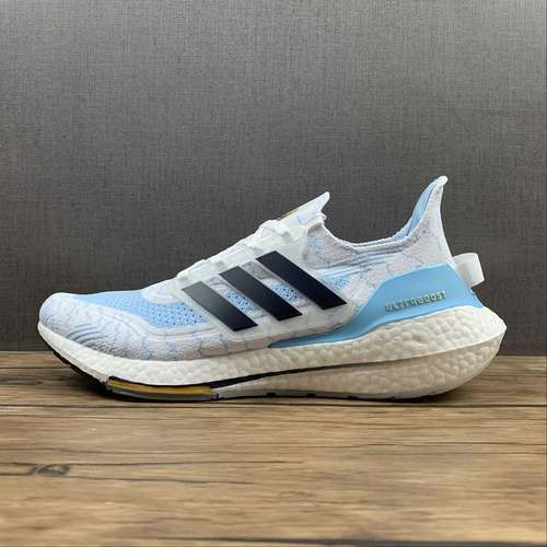 【290】[GZ7120]-[ULTRABOOST 21 SHOES CLOUD WHITE/NIGHT INDIGO/CLEAR BLUE]-[MAN:39-45]