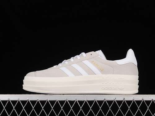 【280】[HQ6893]-[GAZELLE BOLD SHOES GREY TWO/CLOUD WHITE/CORE WHITE]-[WOMAN:36-40]