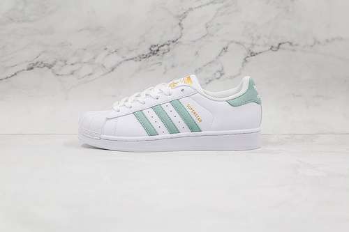 【220】[CP9502]-[SUPERSTAR SHOES CLOUD WHITE/LIGHT GREEN]-[WOMAN:35-39]-[MAN:40-44]