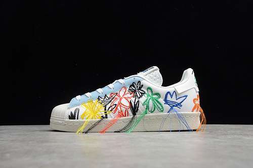 【360】[FZ4724]-[SUPERSTAR SEAN WOTHERSPOON SUPEREARTH CLOUD WHITE/OFF WHITE/MULTI-COLOR]