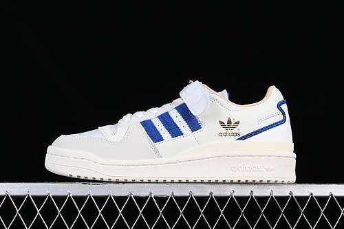 【250】[HO3721]-[FORUM 84 LOW WHITE/GREY/BLUE]-[WOMAN:36-39]-[MAN:40-45]