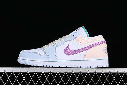 【280】[FV3623-151]-[AIR JORDAN 1 LOW WHITE/BLUE/PINK/YELLOW]-[WOMAN:36-39]-[MAN:40-46]