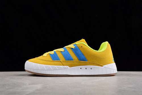 【270】[GY2090]-[ADIMATIC LOW SHOES BRIGHT YELLOW/BLUE-CRYSTAL WHITE]-[WOMAN:36-39]-[MAN:40-45]