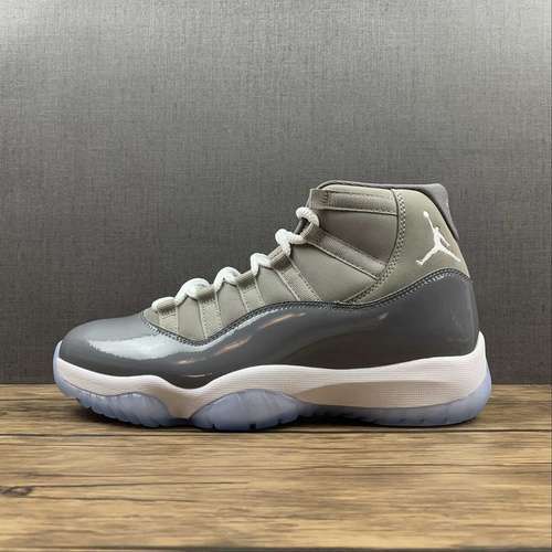 【580】[CT8012-005]-[AIR JORDAN 11 RETRO 2021 MEDIUM GREY/WHITE/COOL GREY]-[MAN:40-47.5]