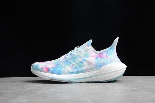 【300】[GZ7104]-[ULTRABOOST 21 TIE-DYE SHOES CLOUD WHITE/CLOUD WHITE/MINT TON]-[WOMAN:36-39]-[40-45]
