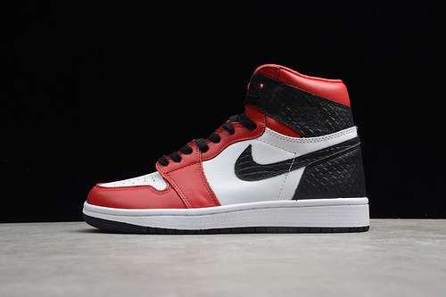 【340】[CD0461-016]-[AIR JORDAN 1 HIGH OG SATIN BLACK TOE BLACK/BLACK-WHITE-VARSTIY RED]