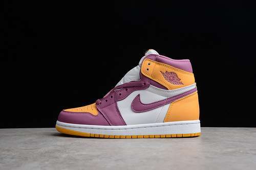 【340】[555088-706]-[AIR JORDAN 1 HIGH RETRO OG BROTHERHOOD UNIVERSITY GOLD/LIGHT BORDEAUX/WHITE]