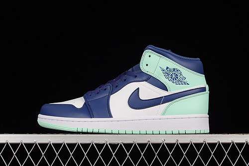 【320】[554724-413]-[AIR JORDAN 1 MID MYSTIC NAVY/MINT FOAM/WHITE]-[WOMAN:36-39]-[MAN:40-46]