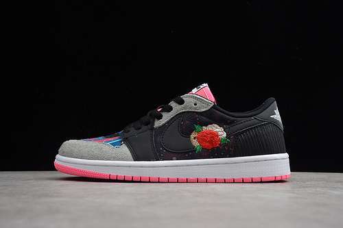 【360】[CW0418-006]-[AIR JORDAN 1 LOW CHINESE NEW YEAR BLACK/GREY-MULTI]-[UNISEX:36-47]