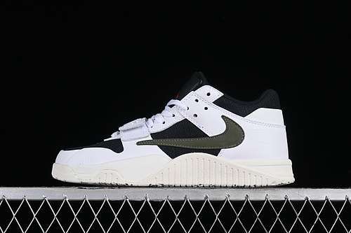 【300】[FZ8117-100]-[TRAVIS SCOTT X JORDAN CUT THE CHECK WHITE/BLACK/GREEN]-[WOMAN:36-39]-[MAN:40-45]