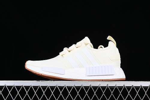 【250】[GY6058]-[ADIDAS NMD R1 WONDER WHITE/CLOUD WHITE/GUM]-[WOMAN:36-39]-[MAN:40-45]