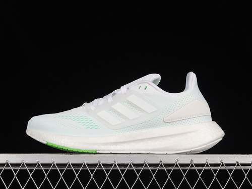 【300】[GZ5175]-[PUREBOOST 22 SHOES CLOUD WHITE/CLOUD WHITE/BEAM GREEN]-[MAN:39-45]