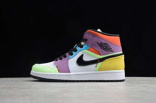 【360】[CW1140-100]-[AIR JORDAN 1 MID SE LIGHTBULB MULTI-COLOR]-[WOMAN:36-39]
