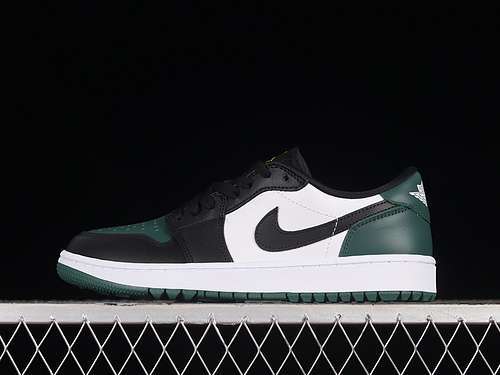 【380】[DD9315-107]-[AIR JORDAN 1 LOW GOLF WHITE/BLACK/NOBLE GREEN]-[WOMAN:35.5-39]-[MAN:40-46]