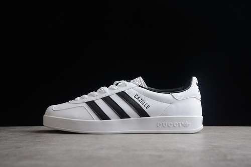 【280】[GU*CCI＆GAZELLE SHOES CLOUD WHITE/CORE BLACK/CLOUD WHITE]-[WOMAN:36-39]-[MAN:40-45]