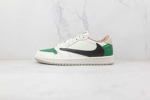 【320】[DM7866-717]-[TRAVIS SCOTT X AIR JORDAN 1 LOW OG SP WHITE/BLACK/GREEN]-[UNSIEX:36-46]