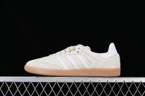 【250】[FW4455]-[SAMBA VEGAN WHITE/GREY/BROWN]-[WOMAN:36-39]-[MAN:40-45]