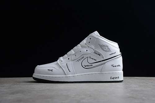 【340】[DQ1864-100]-[AIR JORDAN 1 MID GS WHITE/BLACK/WHITE]-[WOMAN:36-339]-[MAN:40-46]