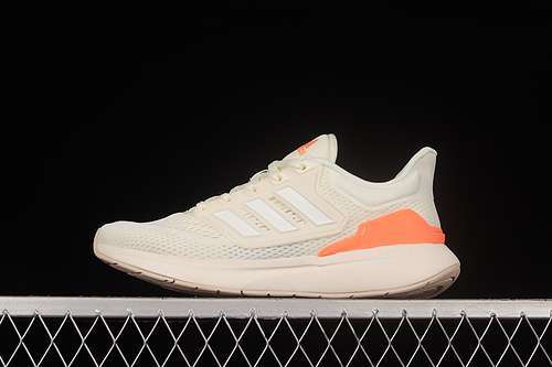 【260】[GZ843]-[EQ21 RUNNING SHOES CREAM WHITE/ORANGE/CREAM WHITE]-[WOMAN:36-39]-[MAN:40-45]