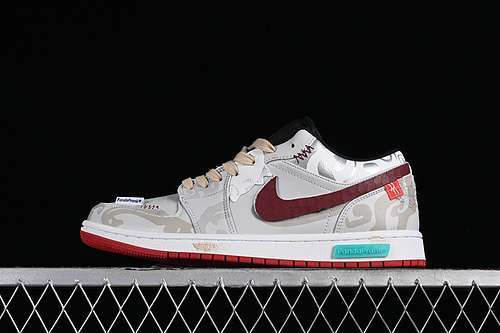 【380】[553558-066]-[AIR JORDAN 1 LOW ALTERNATE BRED TOE BLACK/GYM RED/WHITE]-[UNISEX:35.5-47.5]