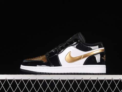 【280】[DR6970-071]-[AIR JORDAN 1 LOW SE GS GOLD TOE BLACK/METALLIC GOLD/WHITE]-[UNISEX:36-46]