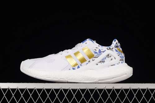 【320】[FX6166]-[DAY JOGGER 2020 BOOST SHOES CLOUD WHITE/GOLD/BLUE]-[WOMAN:36-39]-[MAN:40-45]