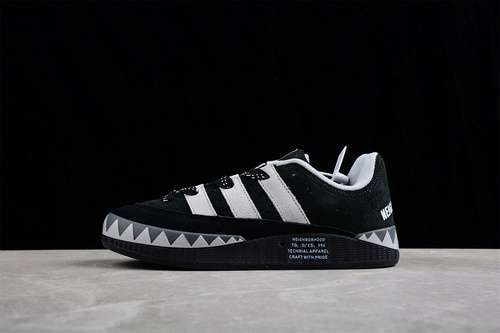 【280】[HD9966]-[HUMAN MADE X ADIMATIC SHARK SHOES CORE BLACK/CORE BLACK/LIGHT GREY]-[UNISEX:36-45]