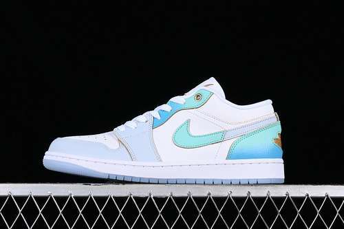 【320】[FN8899-131]-[AIR JORDAN 1 LOW WHITE/BLUE/GREEN/GREY]-[MAN:40-46]