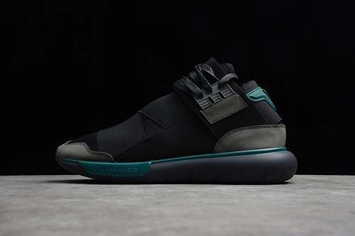 【320】[S84735]-[Y-3 QASA HIGH CORE BLACK/CORE BLACK/GREEN]-[MAN:39-44]