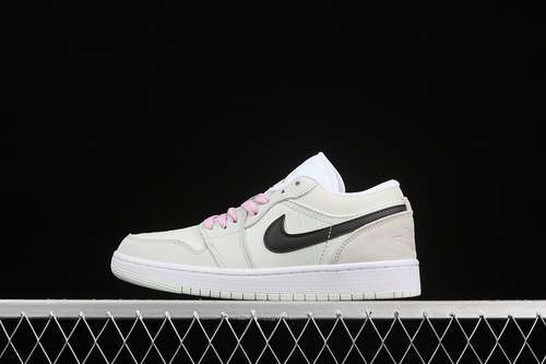 【300】[CZ0776-300]-[AIR JORDAN 1 LOW SE BARELY GREEN/BLACK/LIGHT ARCTIC PINK/WHITE]-[UNISEX:36-46]
