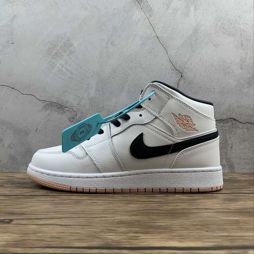 【320】[554725-180]-[AIR JORDAN 1 MID GS WHITE/ANTHRACITE/ARCTIC ORANGE]-[WOMAN:36-39]-[MAN:40-46]