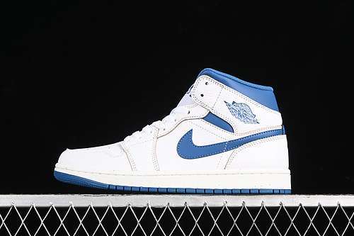 【340】[FN5215-141]-[AIR JORDAN 1 MID INDUSTRIAL BLUE WHITE/INDUSTRIAL BLUE]-[MAN:40-46]