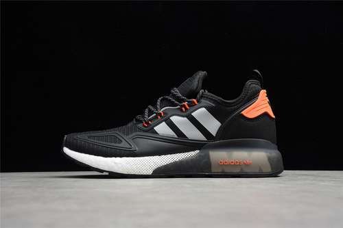 【320】[FX0072]-[ZX 2K BOOST SHOES CORE BLACK/CLOUD WHITE/ORANGE]-[MAN:39-45]