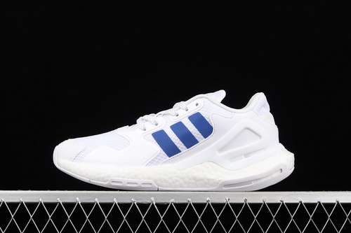 【300】[FW3021]-[DAY JOGGER BOOST SHOES CLOUD WHITE/CLOUD WHITE/BLUE]-[WOMAN:36-39]-[MAN:40-45]