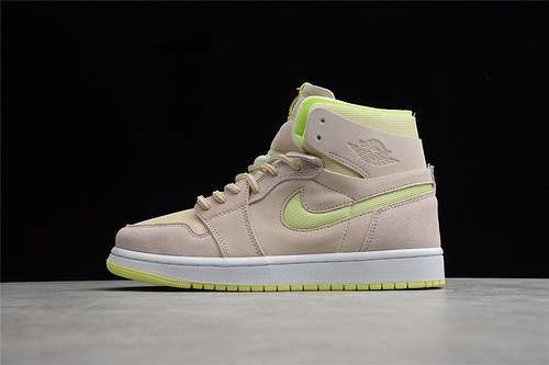 【400】[CT0979-200]-[AIR JORDAN 1 ZOOM CMFT PEARL WHITE/FOSSIL-LEMON TWIST-WHITE]-[UNSIEX:36-46]