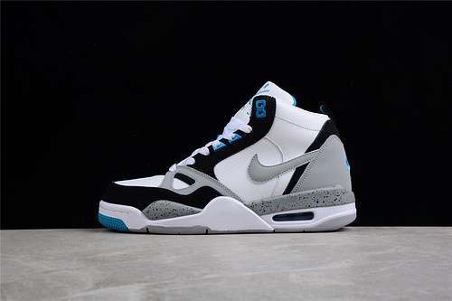 【360】[579961-102]-[AIR FLIGHT 13 MID WHITE/WOLF GREY/TROPICAL TEAL/BLACK]-[MAN:40-46]