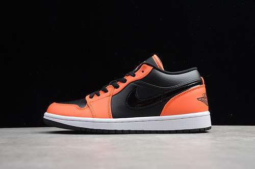 【300】[CK3022-008]-[AIR JORDAN 1 LOW SE BLACK/ORANGE-WHITE]-[WOMAN:36-39]-[MAN:40-47.5]