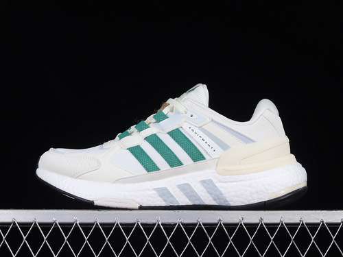 【300】[GY6605]-[EQUIPMENT+ SHOES CLOUD WHITE/CLOUD WHITE/GREEN]-[MAN:39-45]