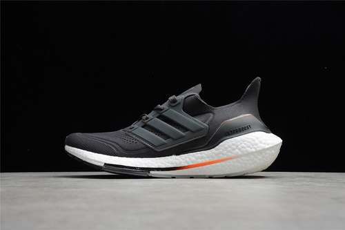 【300】[FZ2058]-[ULTRABOOST 21 CONSORTIUM SHOES CORE BLACK/ORANGE/CLOUD WHITE]-[UNSIEX:36-45]