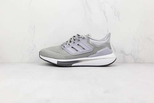 【300】[H00519]-[EQ21 RUN RUNNING SHOES LIGHT GREY/LIGHT GREY/CLOUD WHITE]-[MAN:40-45]