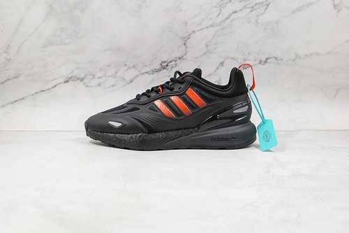 【300】[GZ9087]-[ZX 2K BOOST 2.0 SHOES CORE BLACK/SOLAR RED/CARBON]-[WOMAN:36-39]-[MAN:40-45]