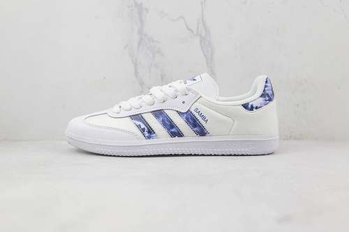 【300】[GZ7039]-[SAMBA TIE DYE SHOES CLOUD WHITE/ROYAL BLUE/CLOUD WHITE]-[WOMAN:36-39]-[MAN:40-45]