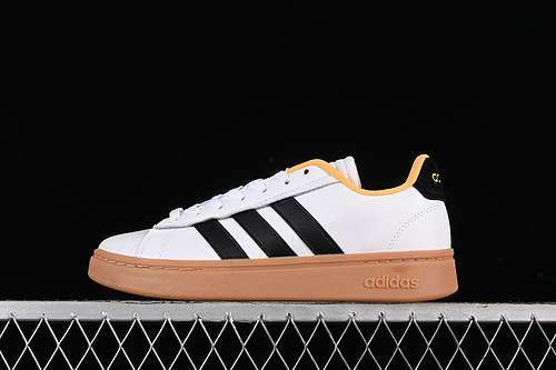 【220】[GX8165]-[GRAND COURT ALPHA CLOUD WHITE/CORE BLACK/FLASH ORANGE]-[WOMAN:36-39]-[MAN:40-45]