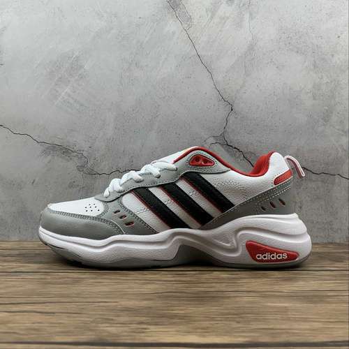 【270】[H05536]-[STRUTTER SHOES CLOUD WHITE/CORE BLACK/LIGHT GREY-RED]-[MAN:40-45]