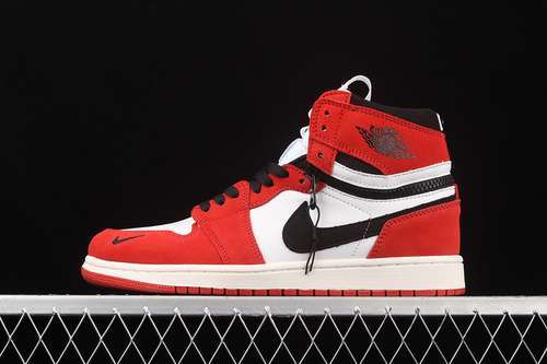 【400】[CW6576-700]-[AIR JORDAN 1 HIGH SWITCH RED/BLACK/WHITE]-[WOMAN:36-39]-[MAN:40-46]